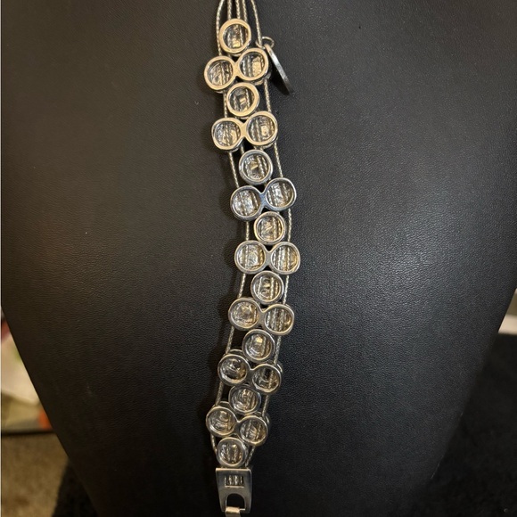 Silver Rhinestone Bracelet - Picture 3 of 5